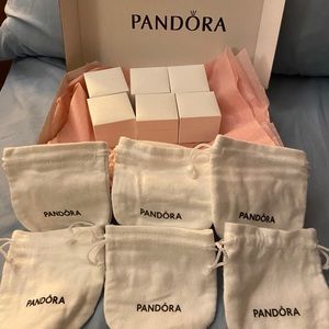 Selling Pandora jewelry boxes & sash